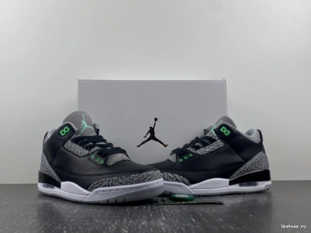 CT8532-031  3 Air Glow” “Green Jordan 1208